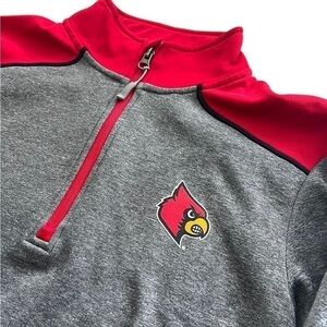 Champion Women's Louisville Cardinals 1/4 Zip Pullover Size S